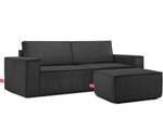 NAPI Sofa 3 Sitzer Schiefergrau - Breite: 244 cm