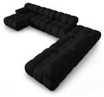 modulares U-Formsofa BELLIS 7 Sitzplätze Schwarz