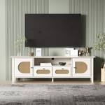 TV-Lowboard Coeus Ⅱ Braun - Holzwerkstoff - Metall - Massivholz - Holzart/Dekor - 38 x 50 x 160 cm