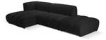 modulares Ecksofa HARRY 5 Sitzplätze Schwarz