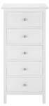 Chiffonnier ALBANE Blanc - Bois manufacturé - 41 x 104 x 50 cm