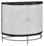 Buffet STILIG SB100 2D Noir - Bois manufacturé - Matière plastique - 100 x 87 x 42 cm