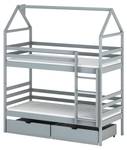 Lit cabane ALEX HB001 Gris