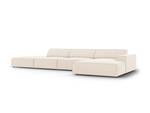 Ecksofa JODIE 5 Sitzplätze Beige