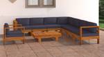 Garten-Lounge-Set (9-teilig) 3006534-11 Dunkelgrau