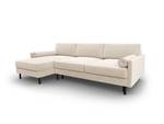 Schlaf-Ecksofa + Box SCOTT 5 Sitzplätze Beige