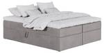 Boxspringbett ohne Kopfteil Simple Grau - Breite: 140 cm - H2