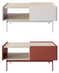 Couchtisch mit Schubladen COLOR Beige Beige