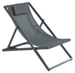 Meuble détente jardin ANILIO Lot de 2 Anthracite