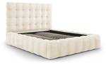 Bett mit Box und Kopfteil MAMAIA Beige