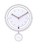 Horloge murale design THE TIKTOK. Blanc - Bois manufacturé - 29 x 29 x 1 cm