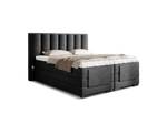 Box spring lit Theo Anthracite - 220 x 198 cm