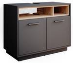 Meuble sous vasque simple Beatrice 34839 Anthracite