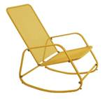 Rocking chair extérieur en acier Jaune brillant