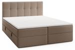 Boxspringbett Oreno Royal Braun - Breite: 144 cm