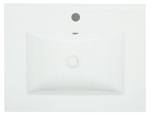 Lavabo D16 61cm 30mm bord Blanc - Céramique - 61 x 17 x 47 cm