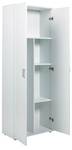 Armoire universelle Arconato Blanc - En partie en bois massif - 70 x 189 x 34 cm