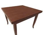 Ausziehbarer Tisch Albox Braun - Holzwerkstoff - 100 x 80 x 100 cm