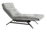 Chaise longue AMERIVA Velvet Argenté - Argenté