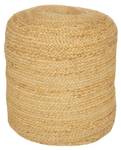 Ottomane JILIAN Beige - Naturfaser - 40 x 40 x 40 cm