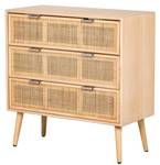 Kommode MANILLA Braun - Rattan - 75 x 78 x 35 cm