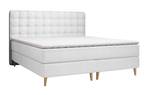 Boxspringbett Believe Hellgrau - Breite: 120 cm