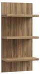 Wandpaneel Levin 8 Braun - Holzwerkstoff - 60 x 125 x 30 cm