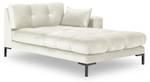 Chaiselongue MAMAIA Hochglanz Beige