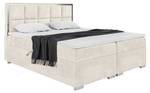 Boxspringbett Dani Silver Ecru - 200 x 214 cm - H3