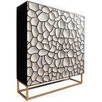 Highboard VULCANO Schwarz - Weiß