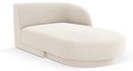 Chaiselongue MILEY Hochglanz Beige