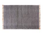 Texas moderner Teppich Schwarz - Polyrattan - 110 x 1 x 170 cm