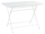 Table de jardin pliante Sande Blanc - 70 x 110 cm