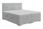 Boxspringbett LOME Grau - Breite: 90 cm - H4