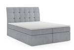 Boxspringbett BRUNOS 140 cm Mono84 Grau