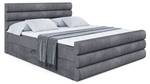 Boxspringbett CELESTIA-Z Steingrau - Breite: 140 cm - H3