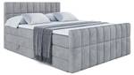 Boxspringbett MIAMI-Z KING Hellgrau - Breite: 160 cm