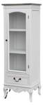 Vitrine RIMINI WHITE SC48 1D1D Blanc - Bois massif - Bois/Imitation - 48 x 133 x 35 cm