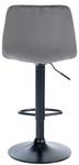 Tabouret de bar Divo Lot de 2 Gris lava