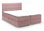 Boxspringbett Doppelbett Valbona Rosé - Breite: 180 cm