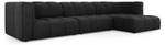 modulares Ecksofa SERENA 5 Sitzplätze Schwarz