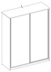 Kleiderschrank Snow 164 x 206 x 59 cm