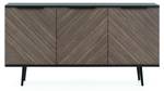 Kommode Pabllo Schwarz - Braun - Holzwerkstoff - 150 x 80 x 41 cm