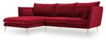 Ecksofa AGATE 4 Sitzplätze Rot