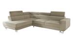 Ecksofa Fonti Beige - Ecke davorstehend links