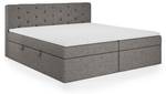 Boxspringbett Pekin Grau - Breite: 202 cm