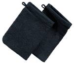 Waschhandschuh 2er-Pack 108617 Schwarz