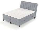 Premium Boxspringbett Merton Grau - Breite: 180 cm