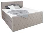 ABU DHABI Boxspringbett mit Bettkasten Grau - Breite: 160 cm