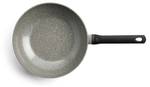 Wok-Pfanne Granite Ceramic Grau - Kunststoff - 2 x 13 x 28 cm